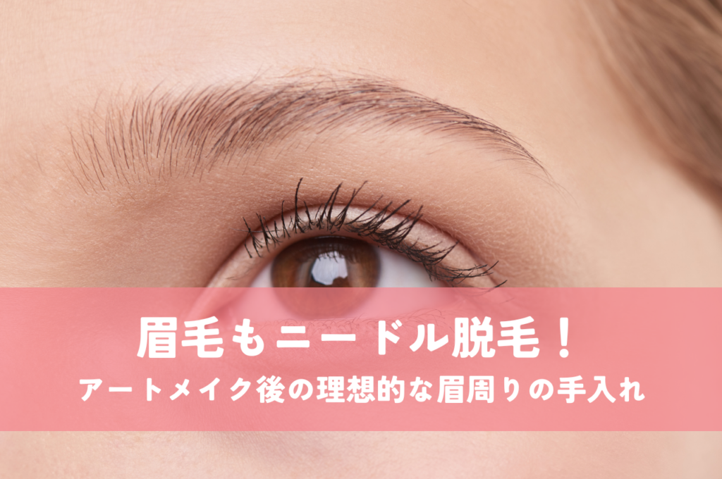 眉毛もニードル脱毛！アートメイク後の理想的な眉周りの手入れについて解説します