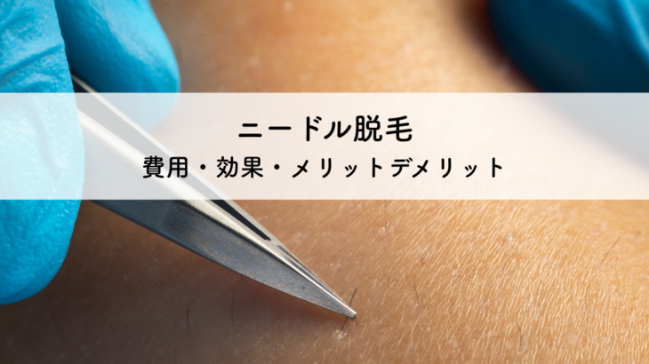 ニードル脱毛で介護を楽に！費用・効果・メリットデメリットを解説